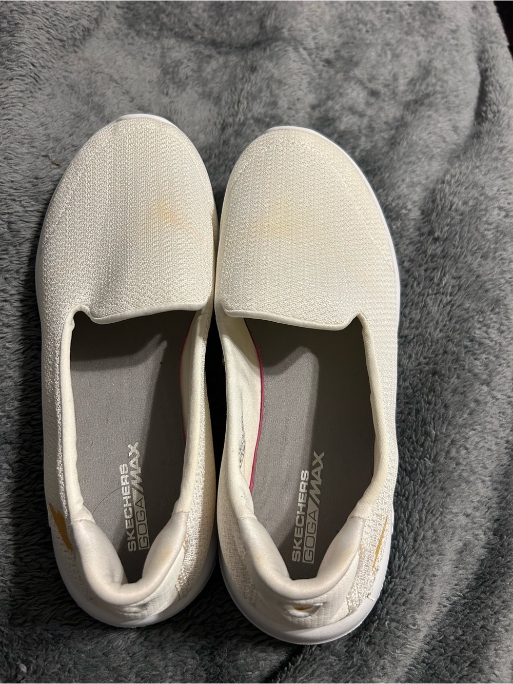 Skechers GOwalk Slip-On Women's Comfort Sneakers in Off-White